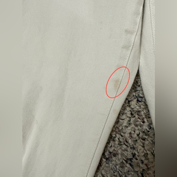 MICHAEL KORS womens size 10 Sexy Boyfriend ivory gold studded cuffed denim jeans - Picture 4 of 14